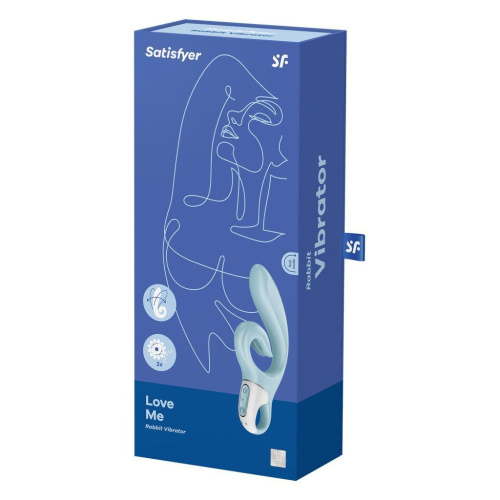 Satisfyer Love Me Blue - Вібратор-кролик (блакитний) - купити в Києві, Україні